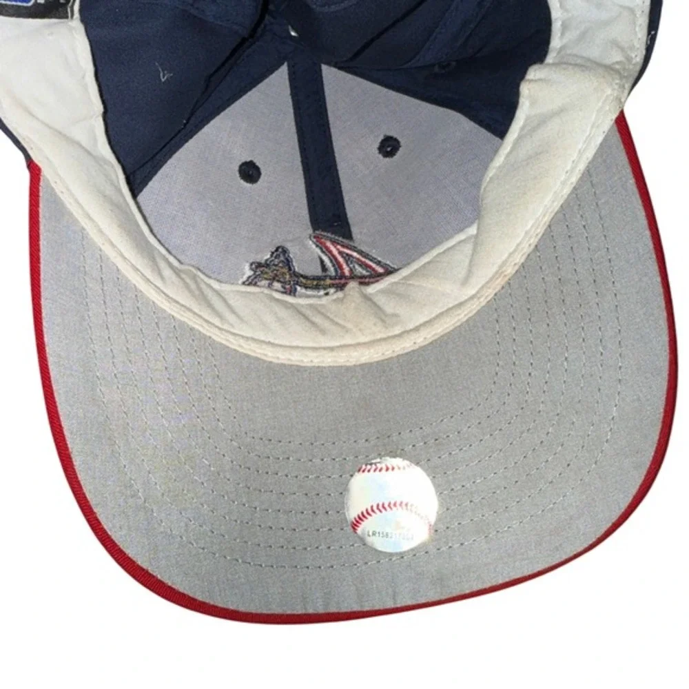 Atlanta Braves Hat Kids Youth Pre-Owned Baseball Cap Navy/Red Adjustable MLB‎